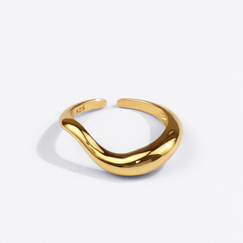 Nuevo anillo vegetariano irregular geométrico de estilo coreano anillo de dedo índice