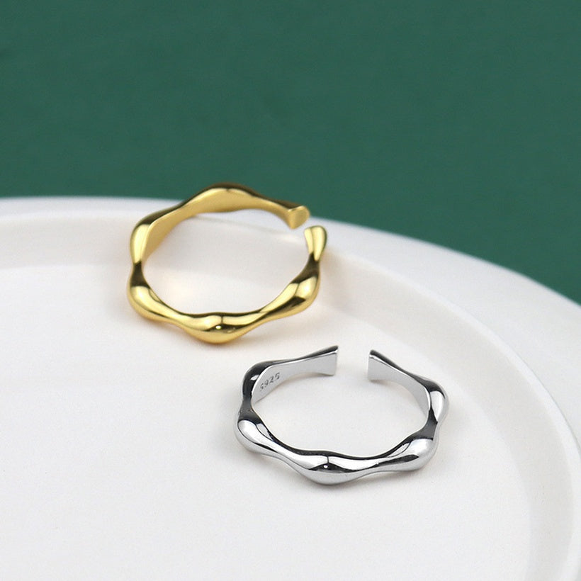 2021 nuevo anillo geométrico irregular moda anillo abierto coreano