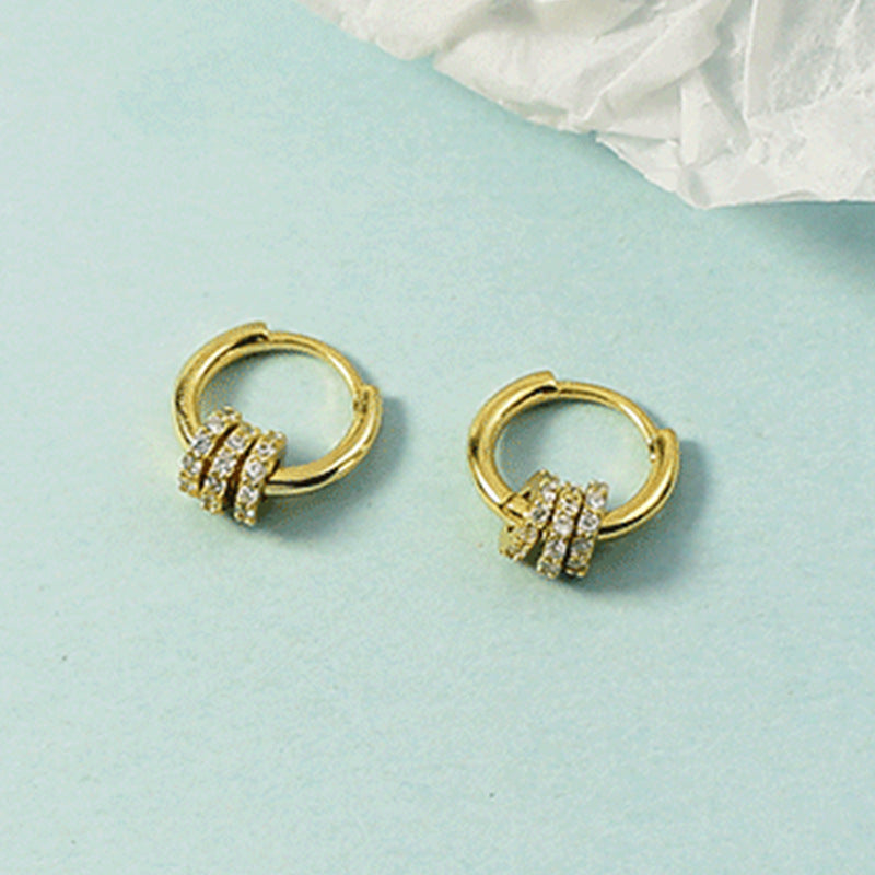2021 nuevo estilo japonés y coreano ligero de lujo para mujeres DualWear actividad anillo de diamantes cuentas de transferencia temperamento oreja Clip pendientes para mujeres