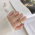 2021 nuevo anillo de cadena tejido exquisito para mujer moda estilo Simple diseño de nicho abierto índice dedo anillo de moda