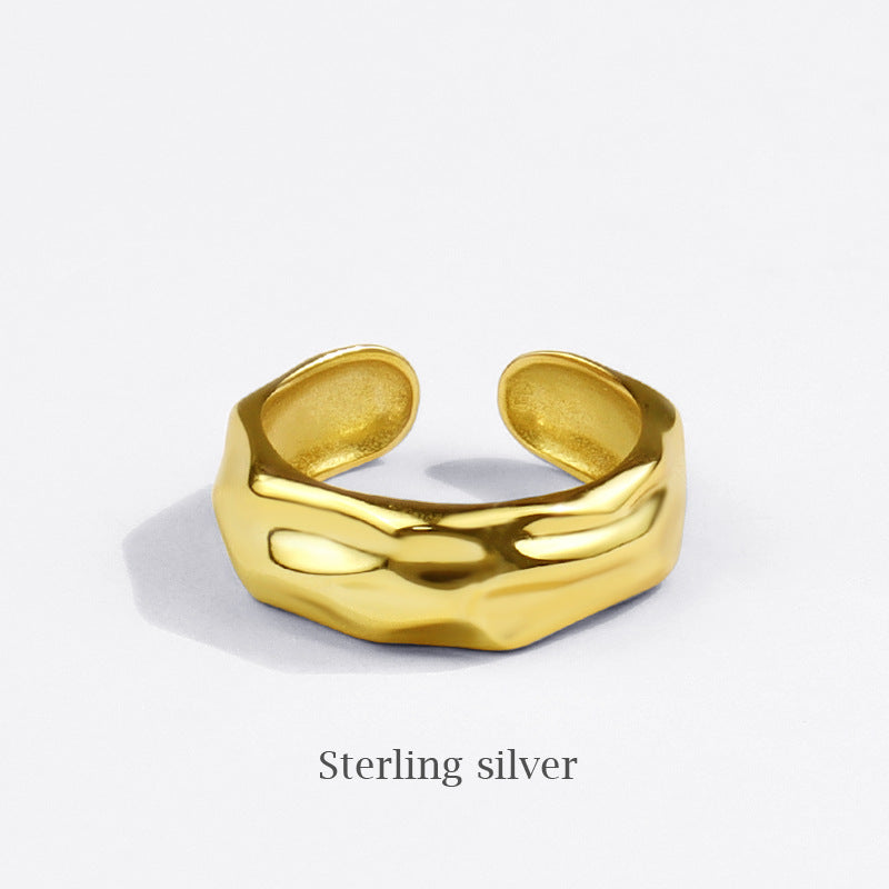 Anillo irregular irregular coreano de moda anillo abierto geométrico simple