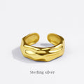 Anillo irregular irregular coreano de moda anillo abierto geométrico simple