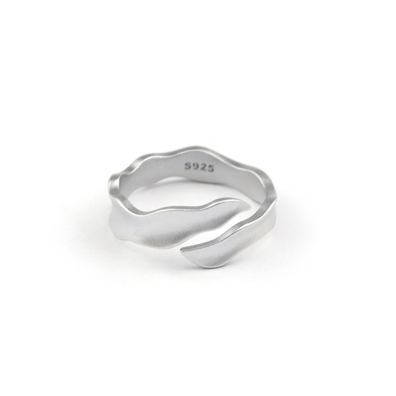 Anillo de nueva ola de estilo japonés y coreano para mujer, minimalista, creativo, para estudiantes, pareja, anillo de dedo índice, joyería de influencia en línea de tendencia