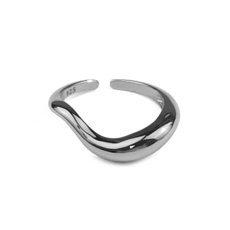 Nuevo anillo vegetariano irregular geométrico de estilo coreano anillo de dedo índice