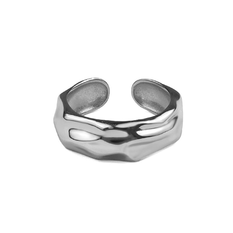 Anillo irregular irregular coreano de moda anillo abierto geométrico simple
