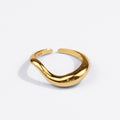 Nuevo anillo vegetariano irregular geométrico de estilo coreano anillo de dedo índice