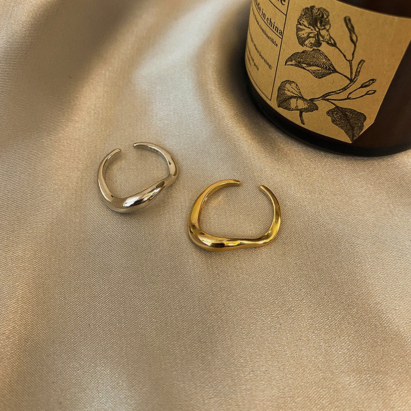 Nuevo anillo vegetariano irregular geométrico de estilo coreano anillo de dedo índice