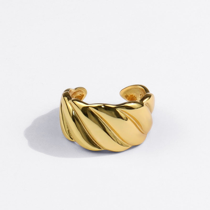 Anillo de dedo índice simple con textura de moda coreana al por mayor