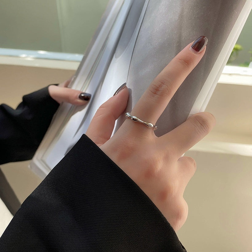 2021 nuevo anillo geométrico irregular moda anillo abierto coreano