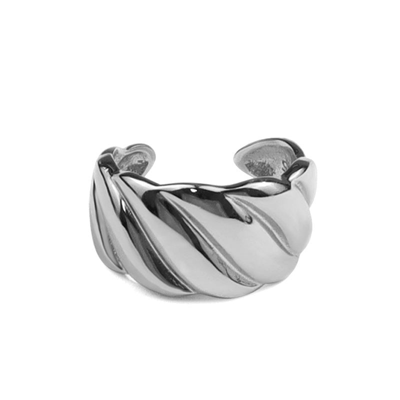 Anillo de dedo índice simple con textura de moda coreana al por mayor
