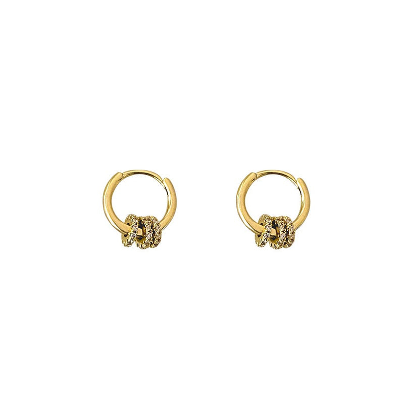 2021 nuevo estilo japonés y coreano ligero de lujo para mujeres DualWear actividad anillo de diamantes cuentas de transferencia temperamento oreja Clip pendientes para mujeres