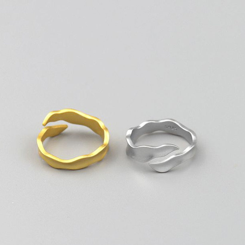 Anillo de nueva ola de estilo japonés y coreano para mujer, minimalista, creativo, para estudiantes, pareja, anillo de dedo índice, joyería de influencia en línea de tendencia